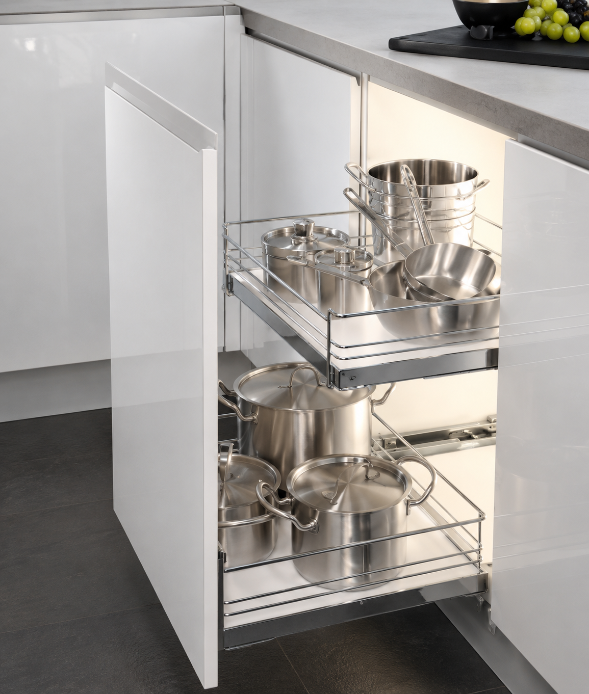 Finished modular kitchen unit ready for handover