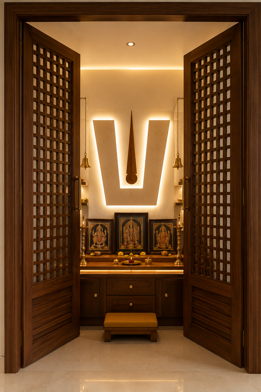 Vastu-conscious living room interior design in Pune